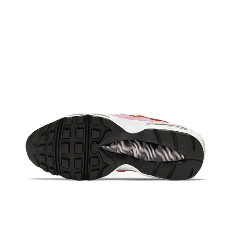Nike Air Max 95 Low-Top Casual Running Shoes GS Black Gold Pink-5