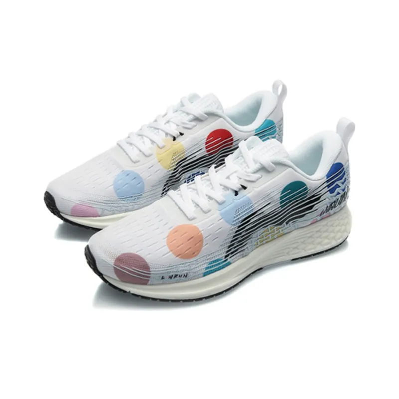 LiNing Red Hare 4 V2 Cushioned Slip Resistant Low Top Running Shoes Women's Blue White-2