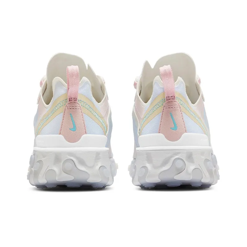 Nike React Element 55 White Crimson Gold Women's-4