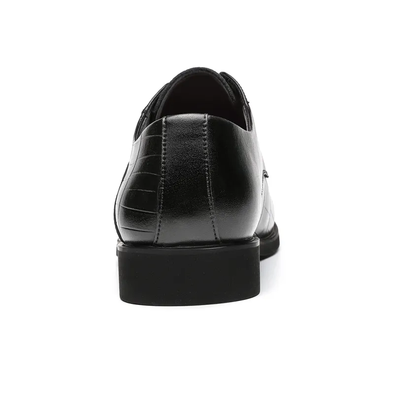 CHINT Dress Shoes Men Low Top Black-3