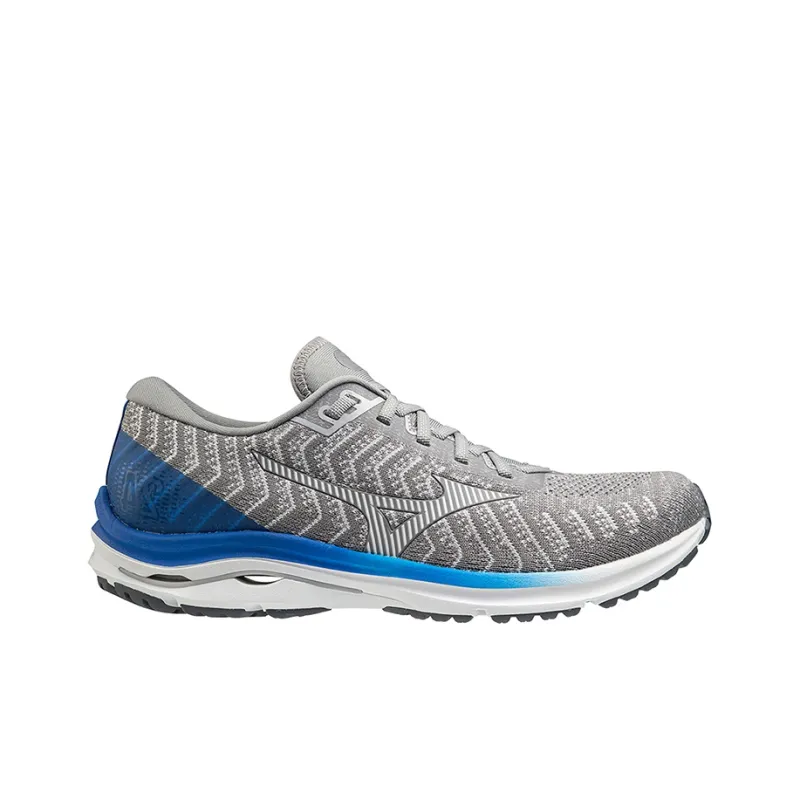 Mizuno Wave Rider 24 Waveknit 'Grey Blue'-1