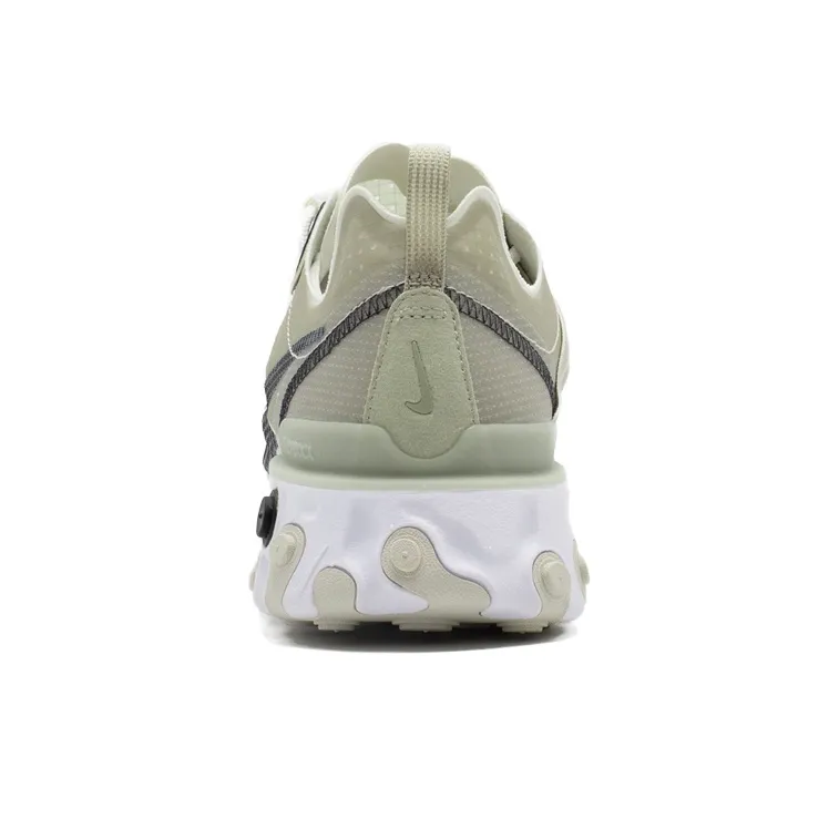 Nike React Element 55 Slip-Resistant Cushioning Wear-Resistant Low-Top Casual Running Shoes Men's Beige Gray Yellow-3
