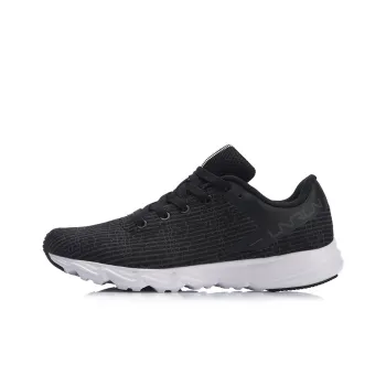 LiNing Qingyi Breathable Low Top Running Shoes Women's Black White
