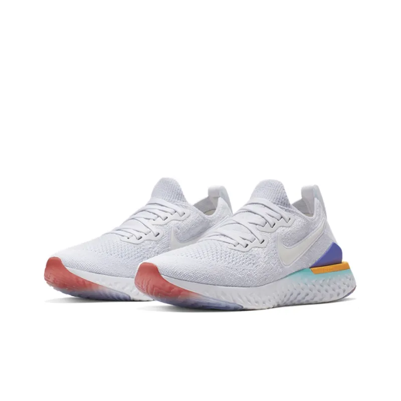 Nike Epic React Flyknit 2 White Hyper Jade Ember Glow Women's-2