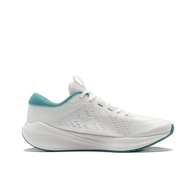 LiNing Wave V2 Cushioning, Slip Resistant, Abrasion Resistant, Breathable Low Top Casual Running Shoes Men's Mist White-1