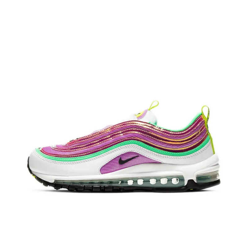 Nike Air Max 97 White Electro Green Fuchsia Glow Women's-0