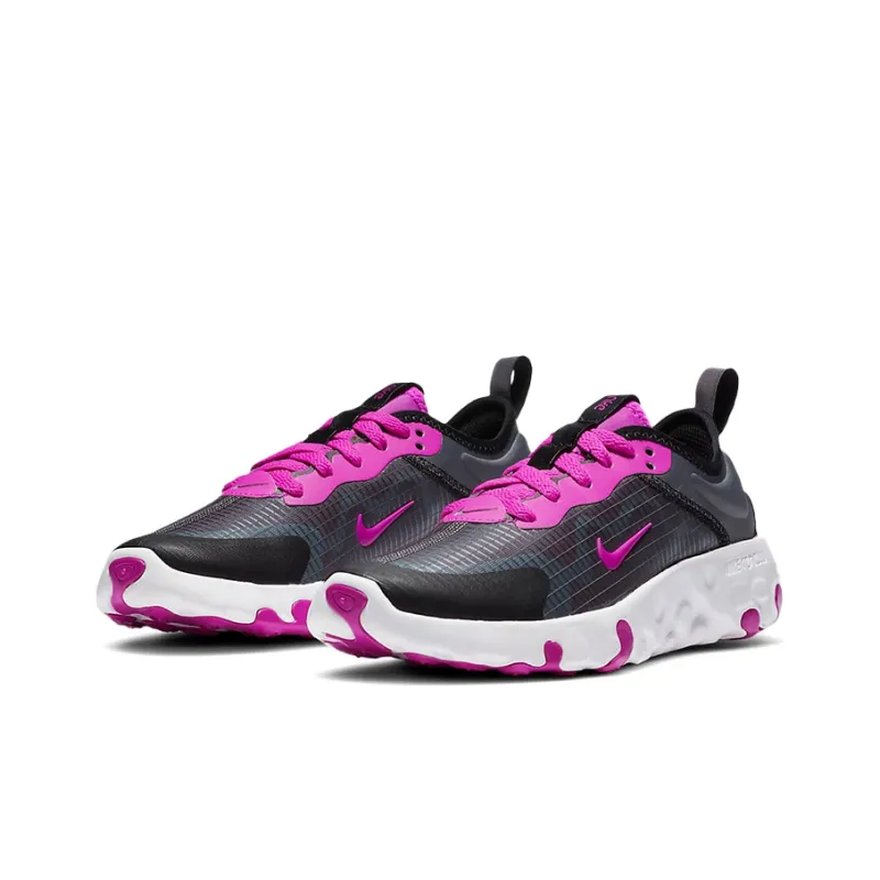 Nike Renew Lucent Anti-Slip Wear-Resistant Lightweight Breathable Low-Top Running Shoes GS Black Purple-2