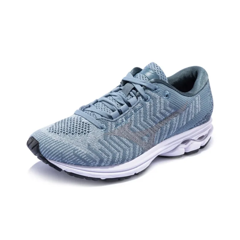 Mizuno Women's Wave Rider Waveknit 3 'Grey Blue' Women's-1
