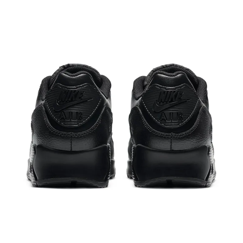Nike Air Max 90 Leather Triple Black-3