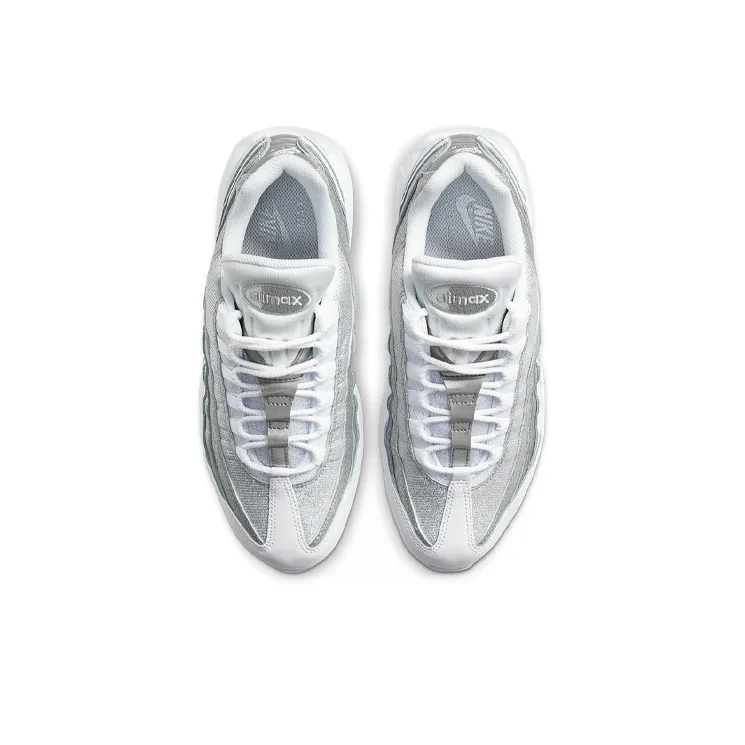 Nike Air Max 95 White Metallic Silver Women's-3