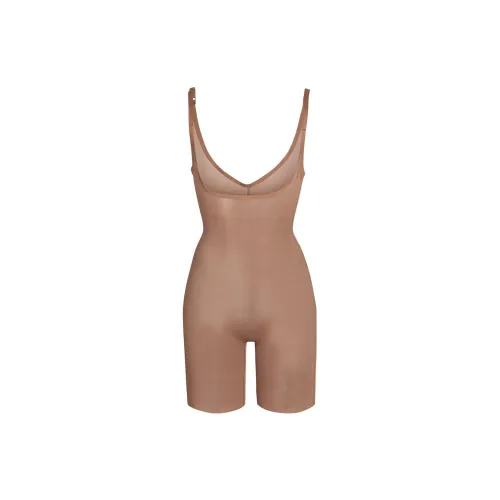 Skims Bodysuits Women's Olive Brown