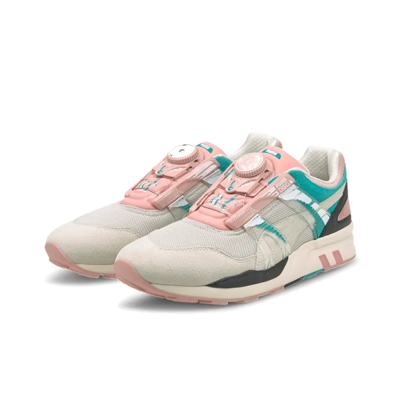 PUMA Xs 7000 Disc Story Low Khaki/Pink/Green Women's-2