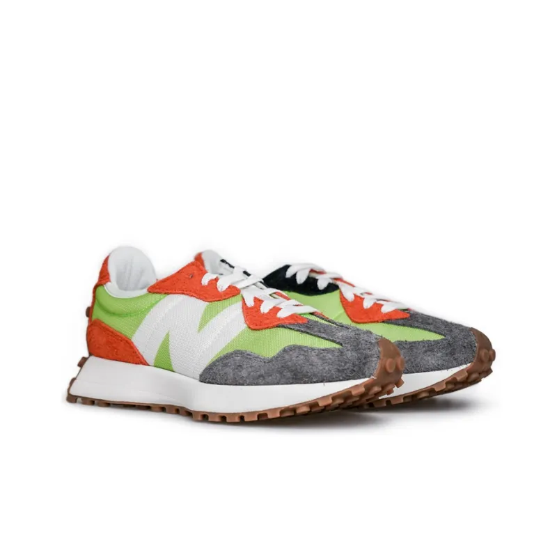 New Balance 327 Lime Green Red Grey-2