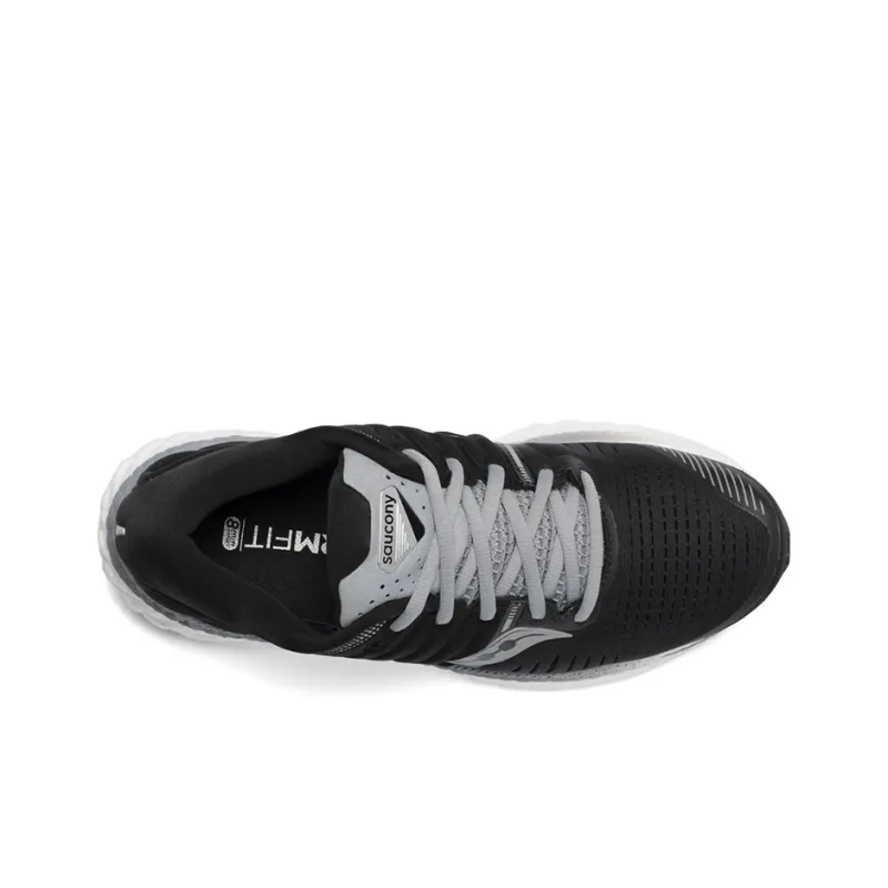 Saucony Hurricane Low Top Running Shoes Women's Black White-3