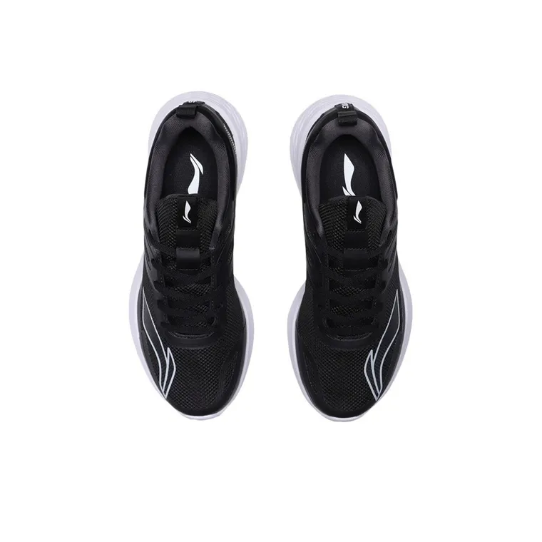 LiNing Anti Slip And Wear Resistant Breathable Low Top Running Shoes Men's Black Gray-3
