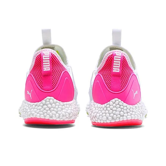 PUMA Hybrid Rocket Runner Cushioned Wear-Resistant Lightweight Low-Top Running Shoes Women's Pink Green White-3
