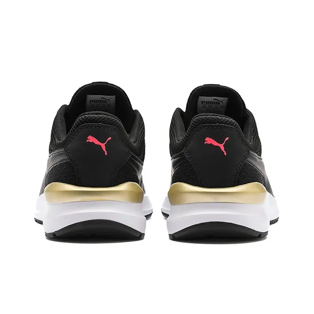 PUMA Adela Core Black/White/Gold Low Sneakers Women's-2
