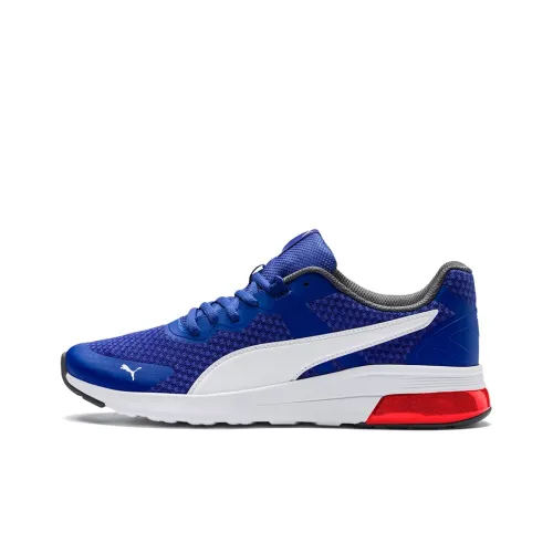 PUMA Electron Running Shoes Unisex Low-Top Blue/White/Red