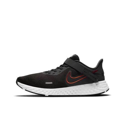 Nike REVOLUTION 5 Running Shoes Unisex Low-Top Black/White/Orange