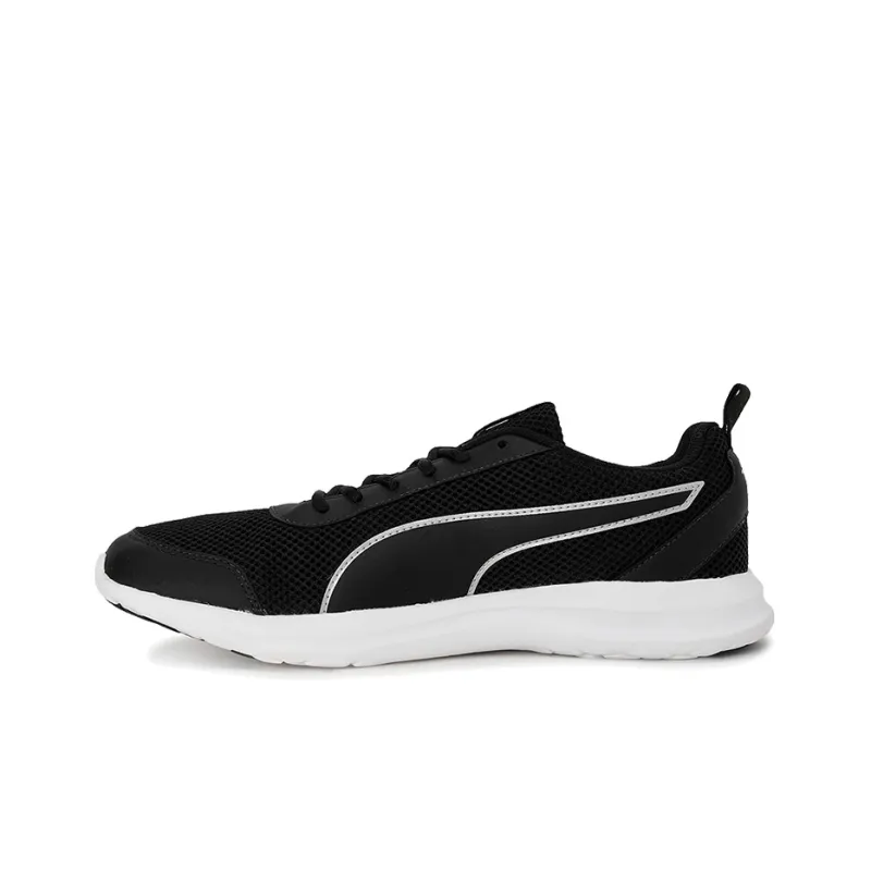 PUMA Sear Idp Cushioned Wear-Resistant Breathable Low-Top Running Shoes Men's Black White-0
