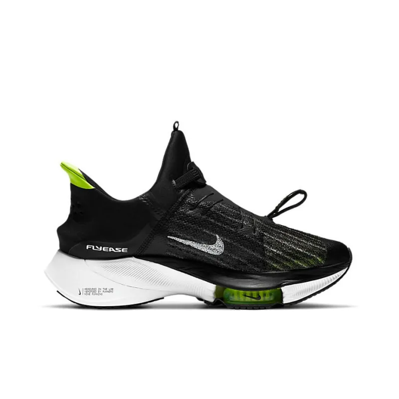 Nike Air Zoom Tempo Next% FlyEase Black White Volt-1