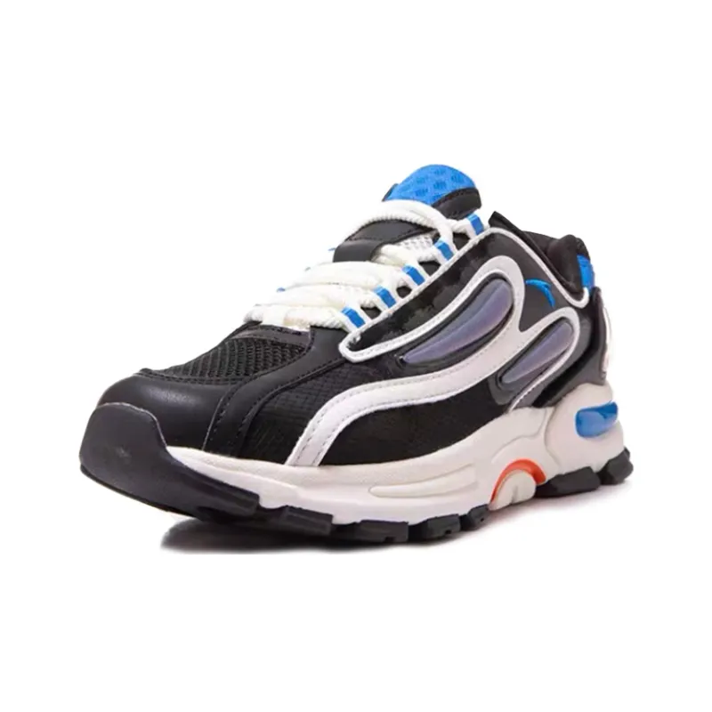 Anta Cushioning, Wear Resistant Low Top Running Shoes Men's Black Blue-2