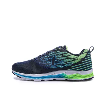 XTEP Power Nest Cushioning Wear Resistant Low Top Running Shoes Men's Blue Green