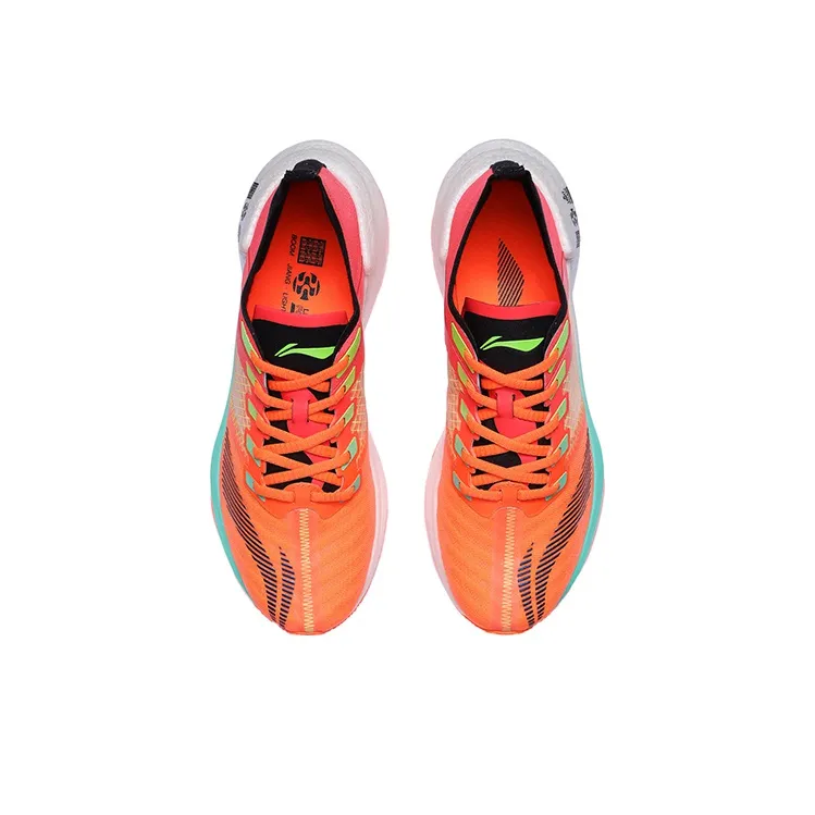 LINING Jueying Essential Running Shoes Men Low Top Fluorescent Glaze Orange-3