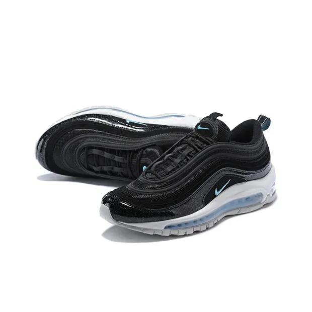Nike Air Max 97 Slip Resistant Anti Kick Low Top Kids' Running Shoes Black Teenagers-3