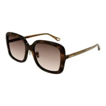 Chloe Acetate Square Sunglasses Women's Tortoiseshell