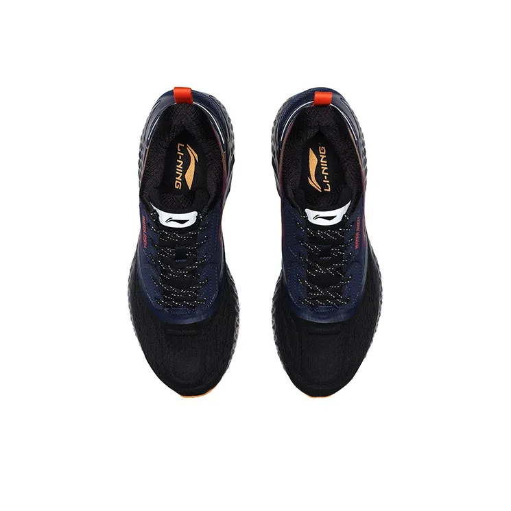 LiNing Cloud 5 V Shield Cushioning, Slip Resistant, And Abrasion Resistant Low Top Running Shoes Men's Black-3