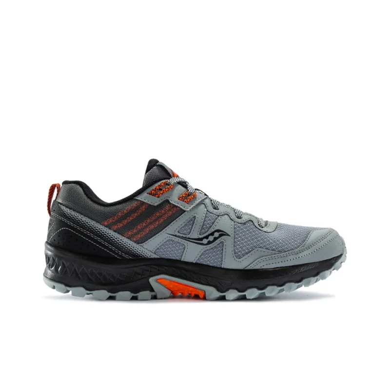 Saucony Excursion 14 TR Hiking Durable Lightweight Support Low Top Running Shoes Men's Gray Black-1