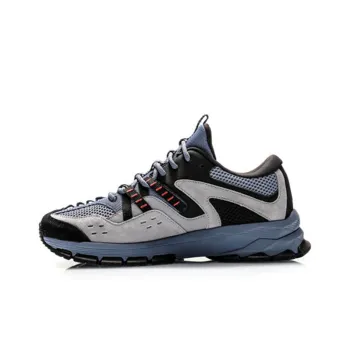 LiNing Low Top Running Shoes Men's Gray Blue