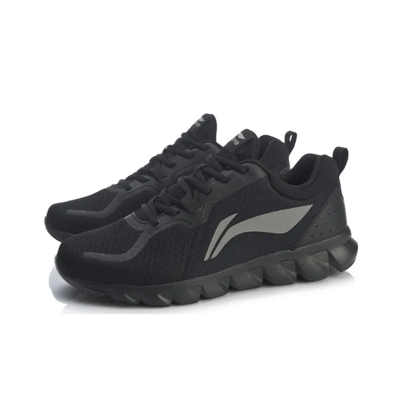 LiNing Move With Your Heart Cushioning Low Top Running Shoes Men's Standard Black-2