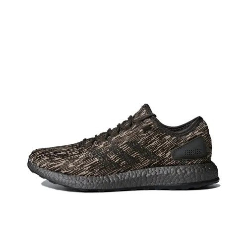 Adidas Pure Boost Running Shoes Men Low-Top Brown/Gray