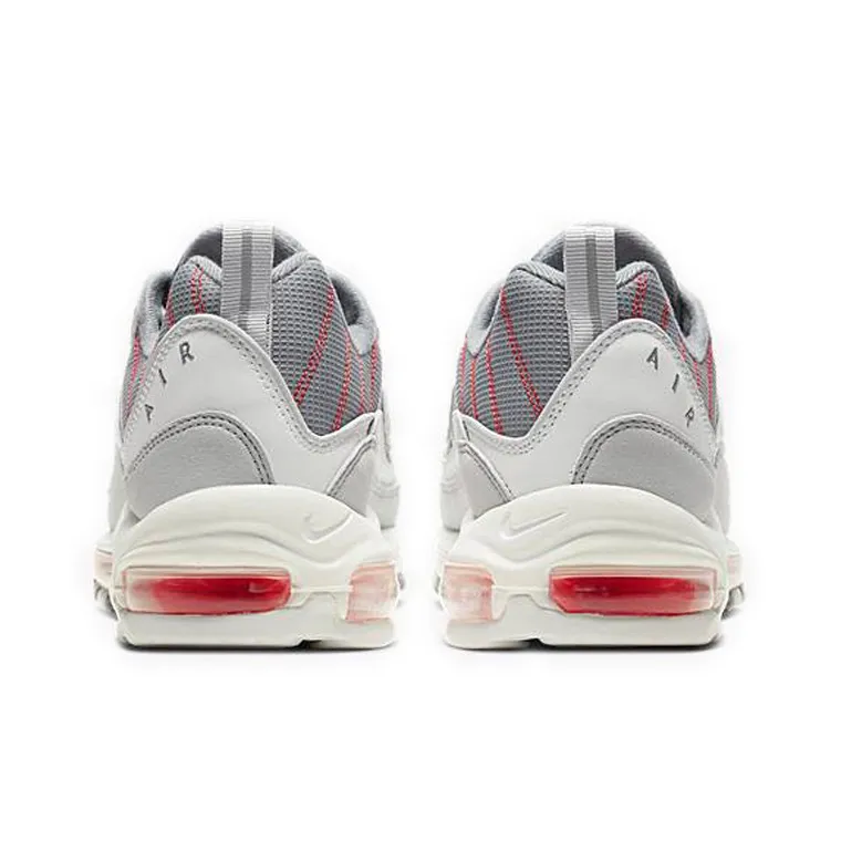 Nike Air Max 98 Grey Sail Habanero Red-3