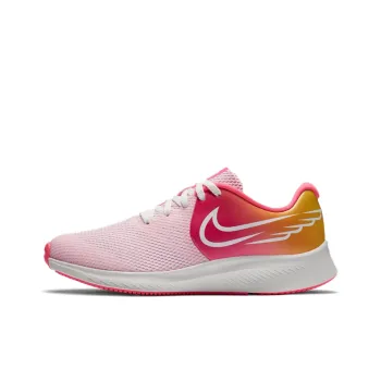 Nike Star Runner 2 Anti Slip Wear Resistant Low Top Kids' Running Shoes Pink Yellow Gradient Teenagers