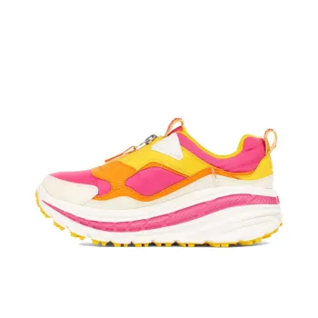 UGG CA805 Zip Low Top Running Shoes Women's Pink Yellow
