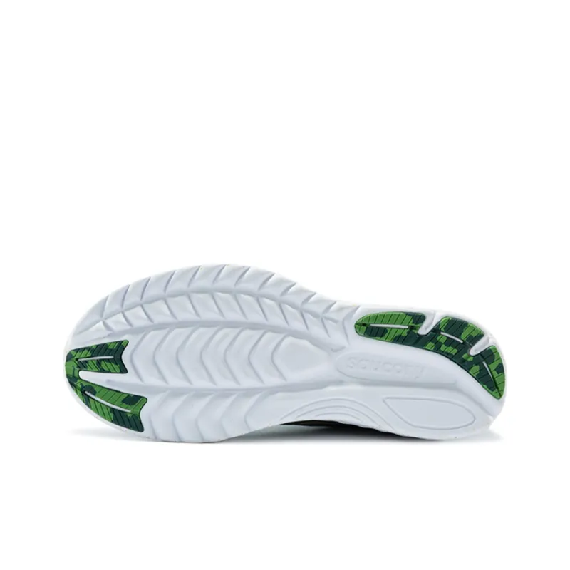 Saucony Non-slip Lightweight Low-Top Running Shoes Men's Green-3