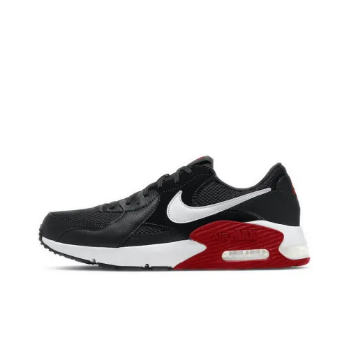 Nike Air Max Excee Running Shoes Men Low-Top Black/White Red