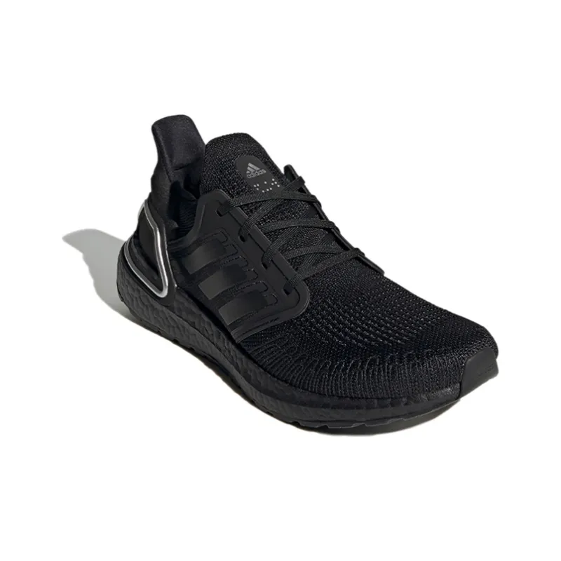 Adidas Ultra Boost 20 Core Black Silver Metallic-2
