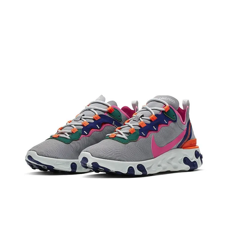 Nike React Element 55 Wolf Grey Multi Color Women's-2
