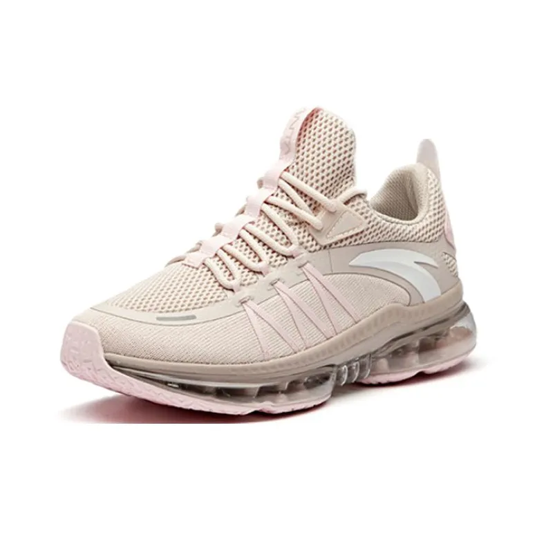 Anta Lead Navigation Low Top Running Shoes Women's Lotus Gray Powder-1