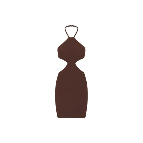 Skims Sleeveless Dresses Women's Cocoa Brown