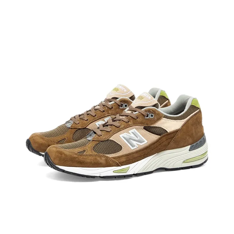New Balance 991 MiUK Brown Tan Green-1