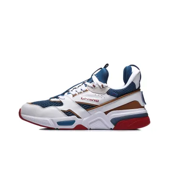 LiNing 001 Running Shoes Men Low Top White/Blue/Red