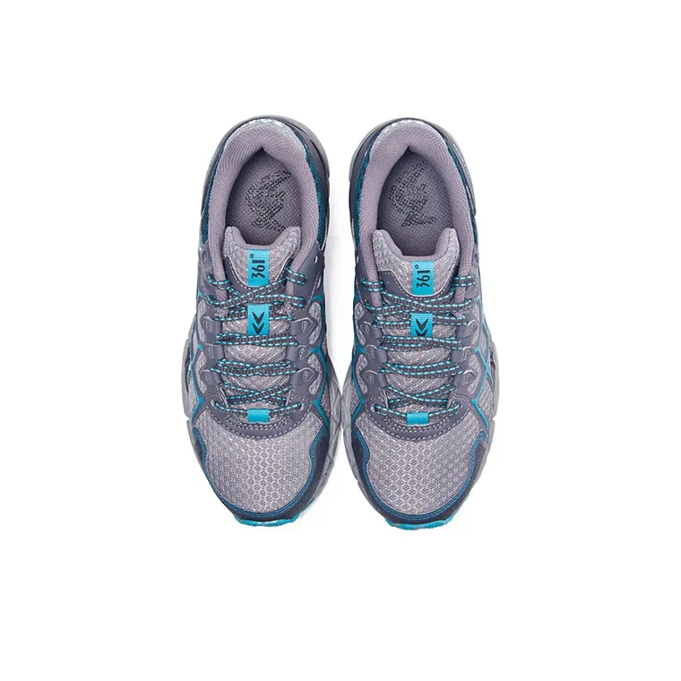 361° Running Shoes Women's Low Top Gray/Blue-4