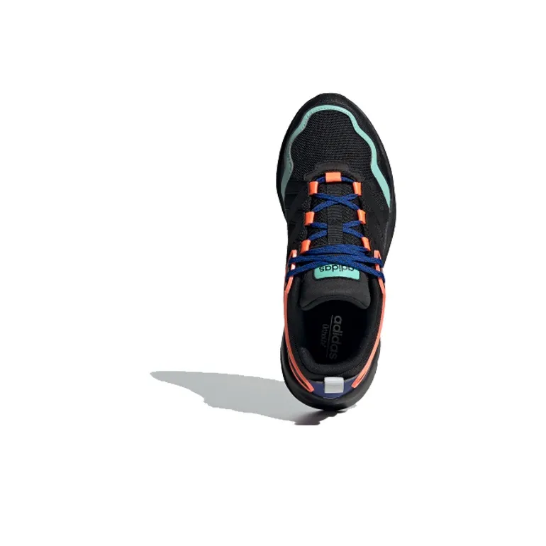 Adidas Neo 20-20 FX Non-slip Lightweight Low-Top Marathon Running Shoes Women's Black Green Orange-3