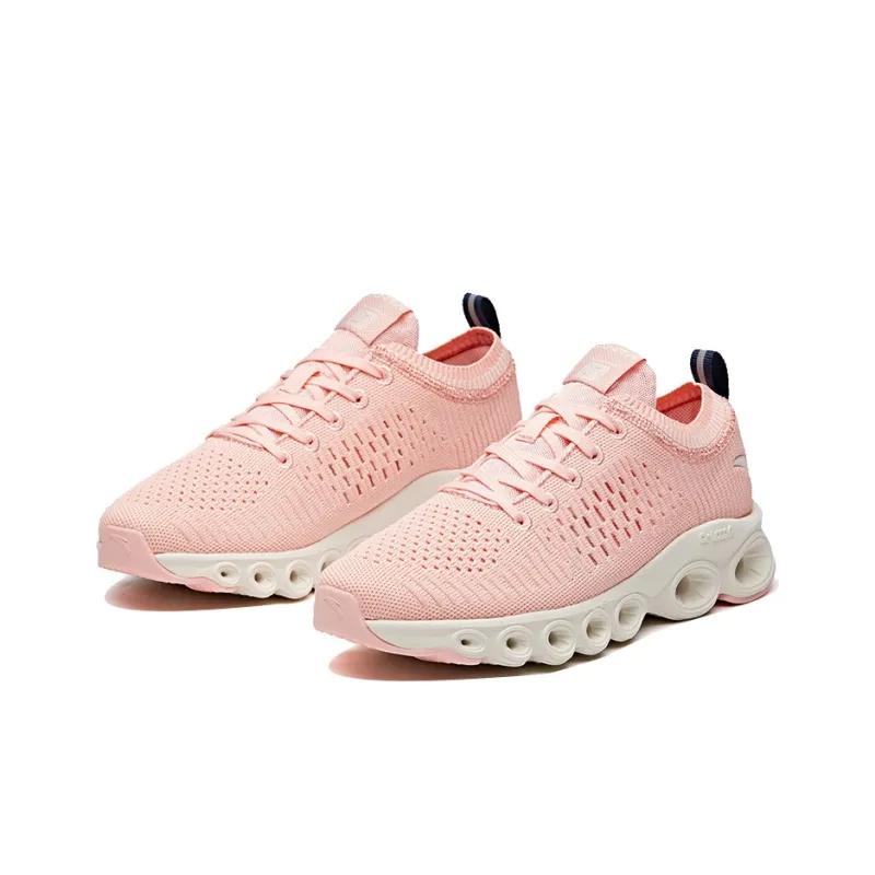 Anta Cushioning Low Top Running Shoes Women's Cherry Blossom Pink-1