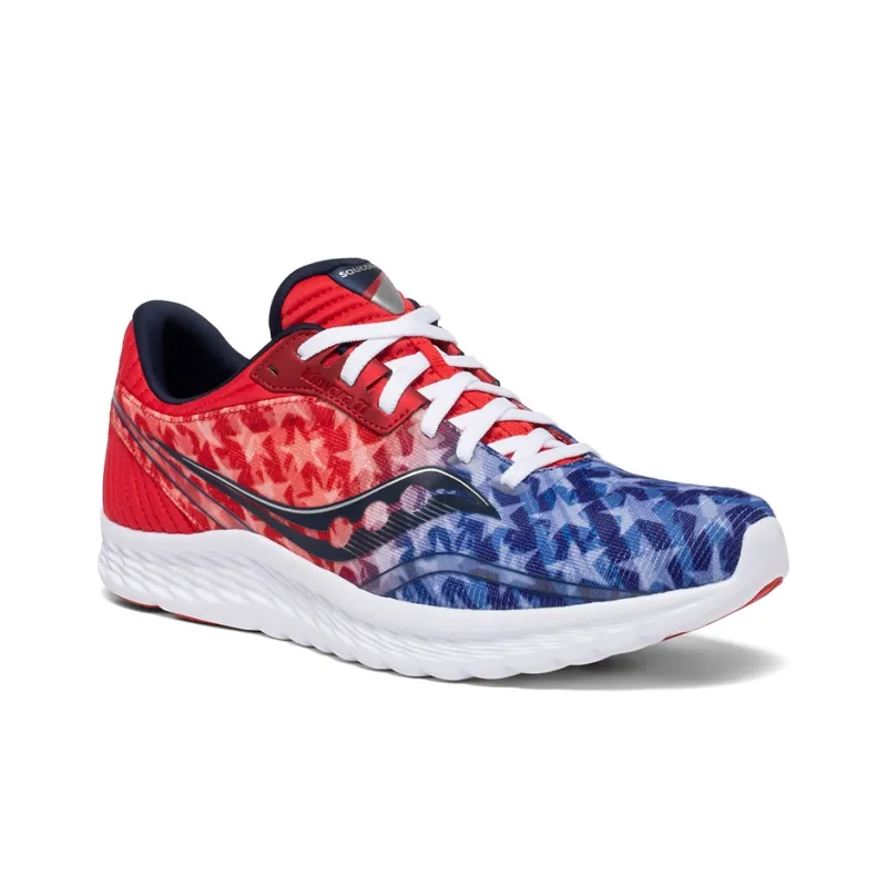 Saucony Kinvara Elite 11 Low-Top Running Shoes Men's Red Blue-2